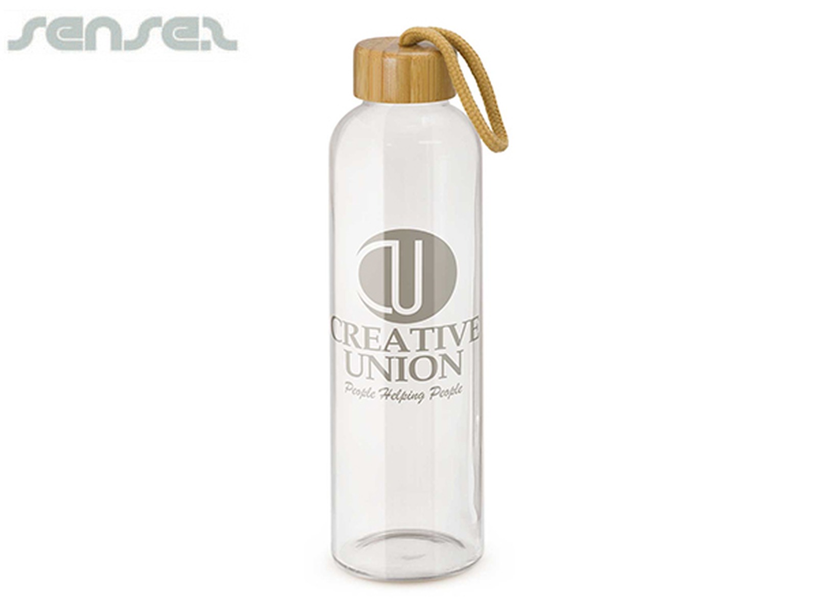 Reine Bambus Glas Trinkflaschen