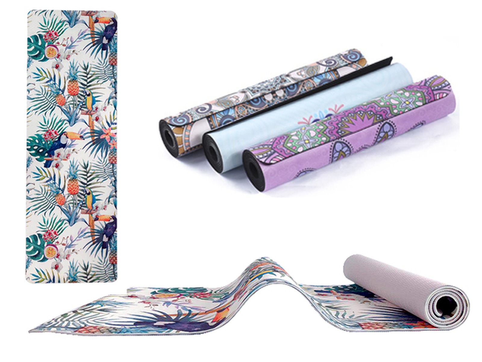 Individuelle Allover-Vollfarb-Yogamats