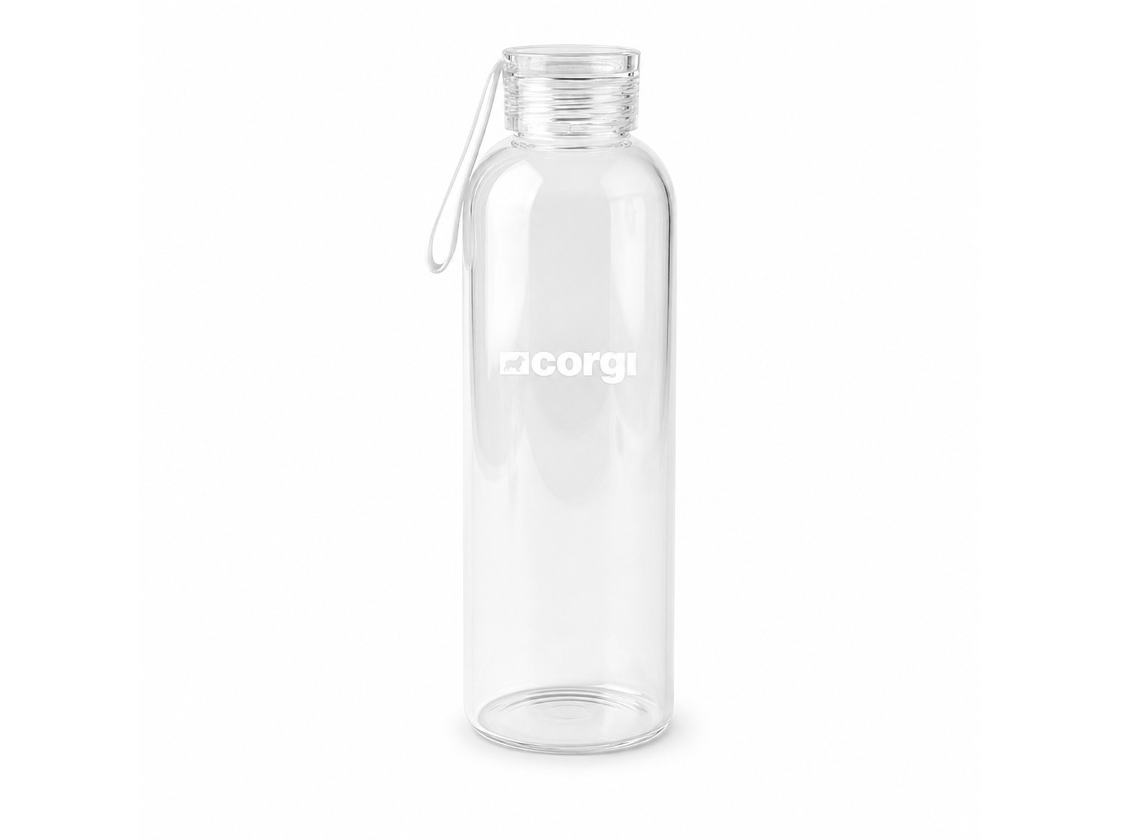 Borosilikatglas-Trinkflaschen (750ml, Silikongriff)