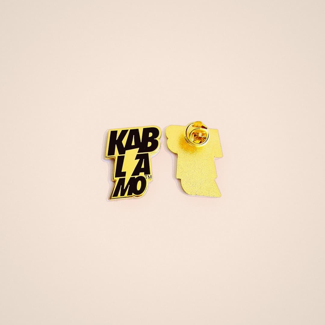 KAB LA MO — Gold enamel lapel pin