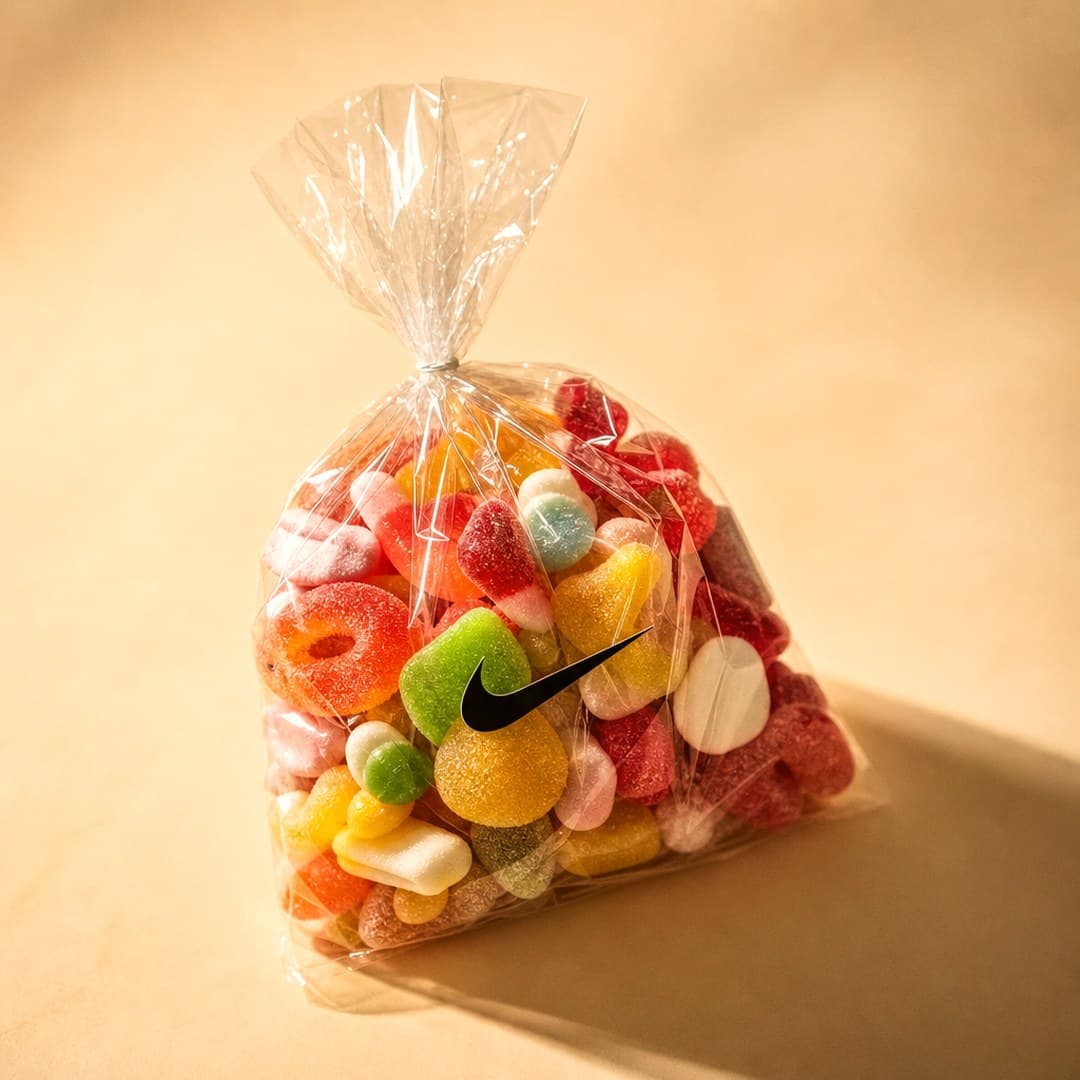 Nike — Branded cello lolly bag
