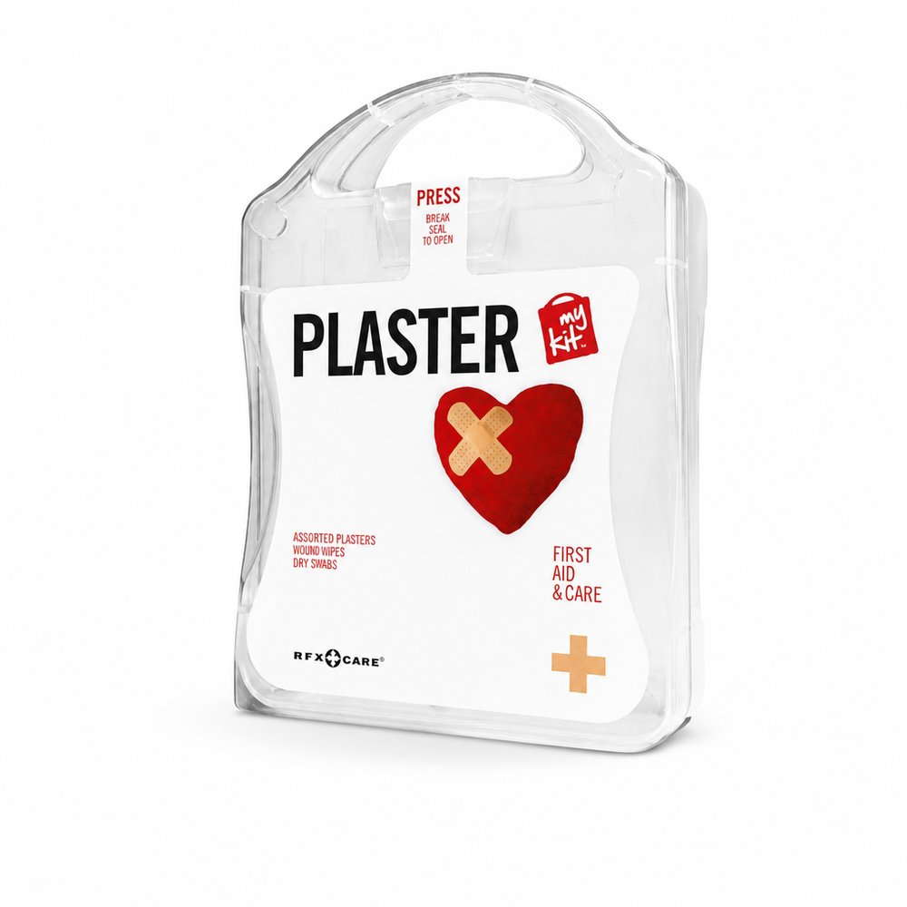 Bedrucktes Erste-Hilfe-Pflaster-Set