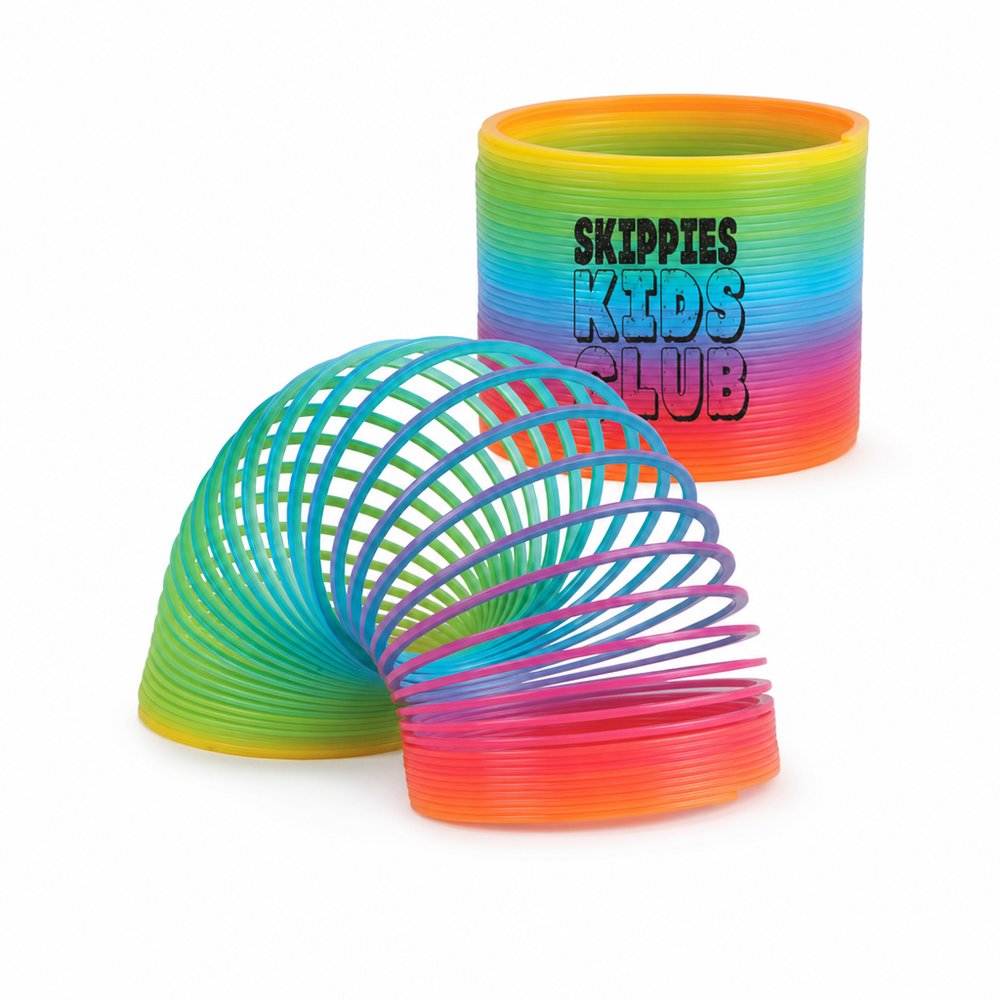 Kunststoff Slinkies - (Regenbogen)