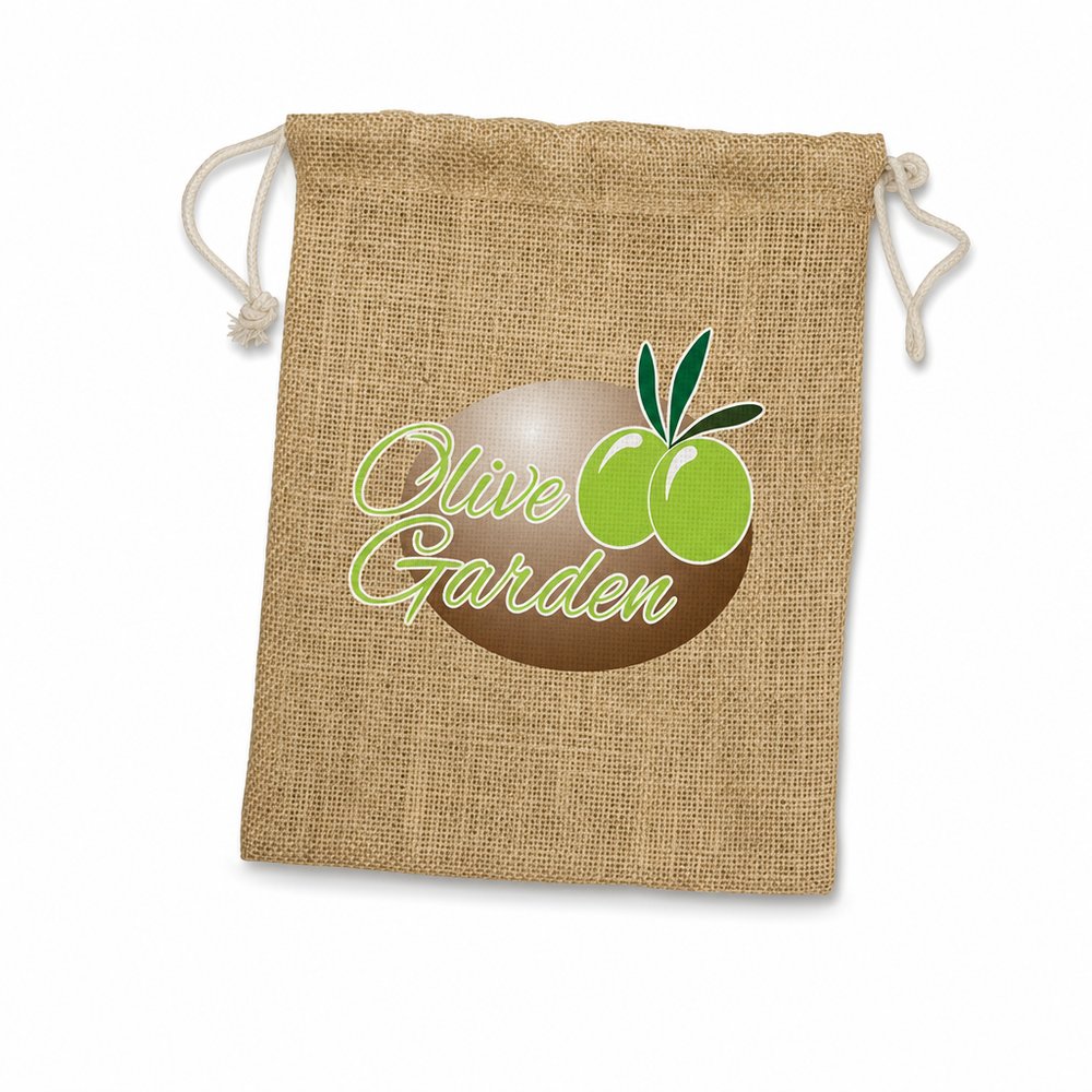 Eco Kordelzug Jutebeutel (Medium)