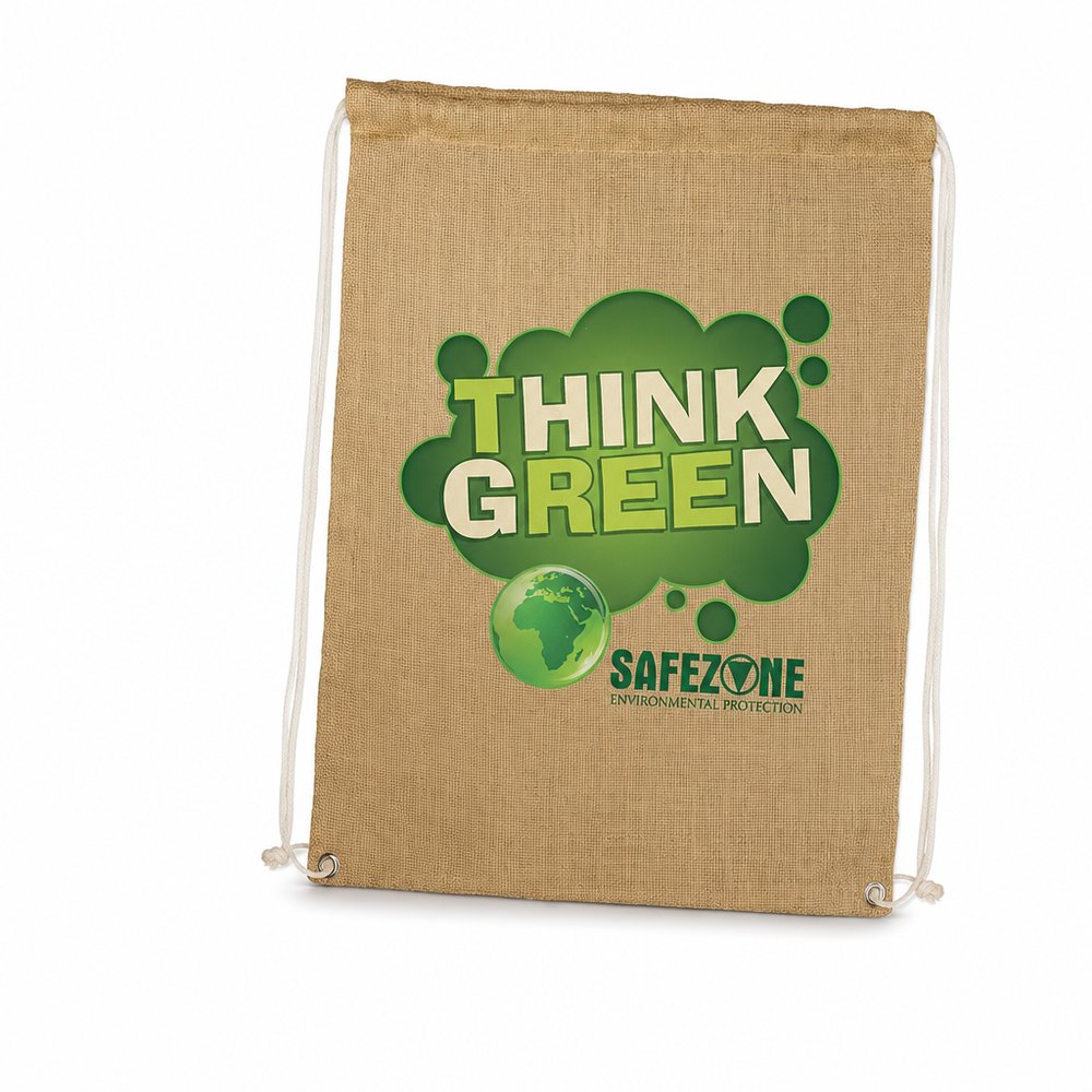 Werbe Eco Kordelzug Jute Rucksäcke