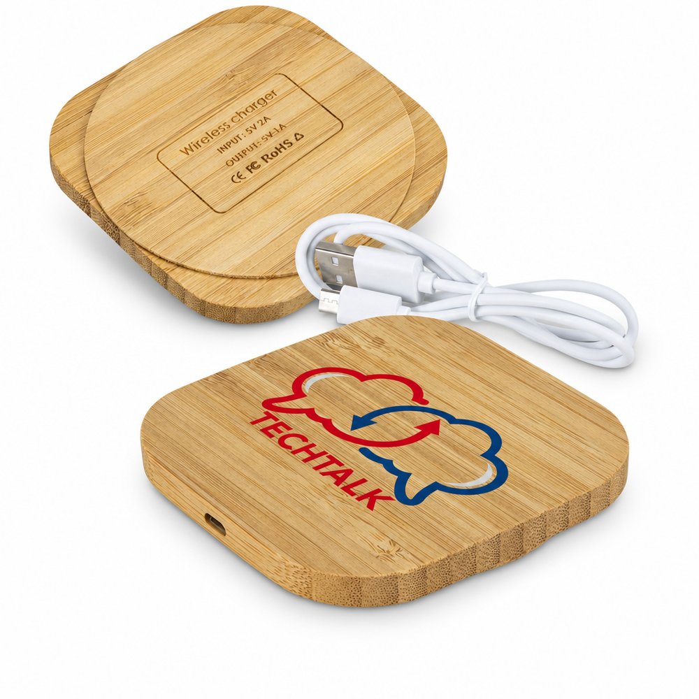 Vita Bambus Wireless Charger Quadrat
