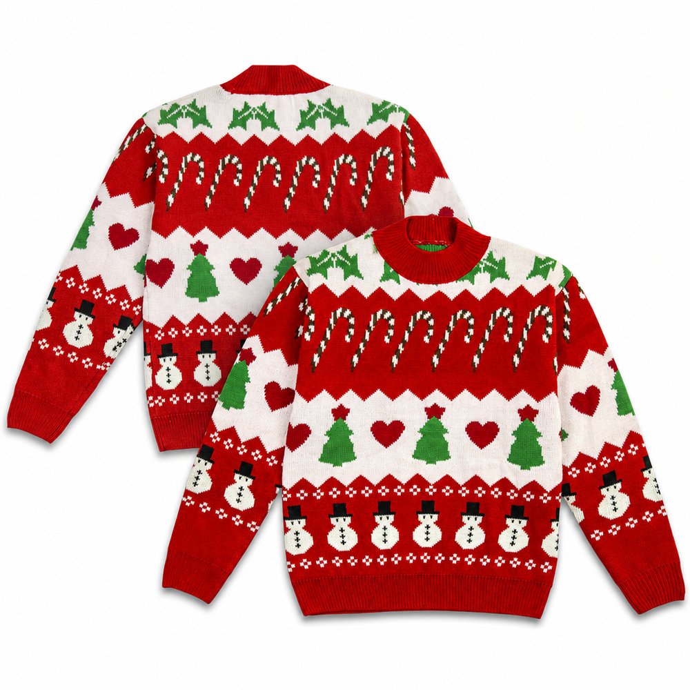 Blitzen Strickpullover mit Wunschdesign