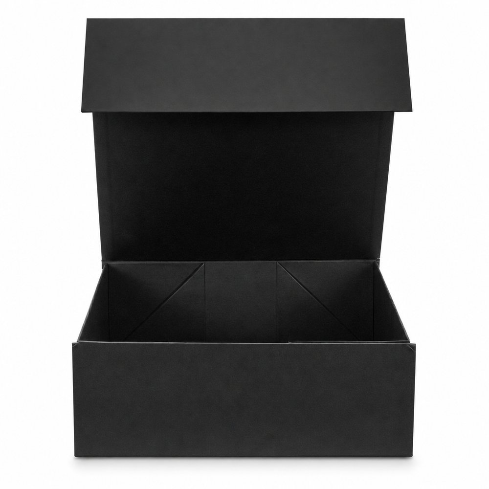 Magnetische Geschenkbox — Groß, Mattschwarz