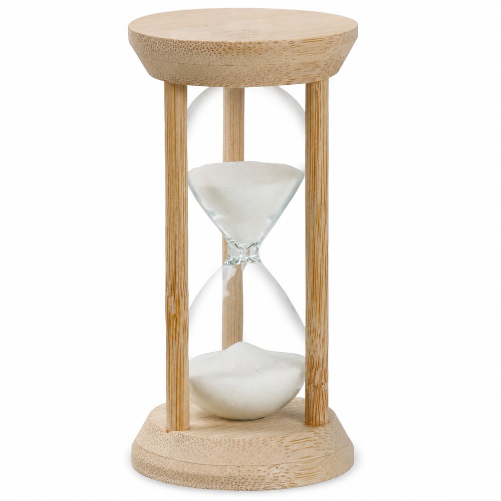 Tempus Sanduhr aus Bambus mit Kraftbox