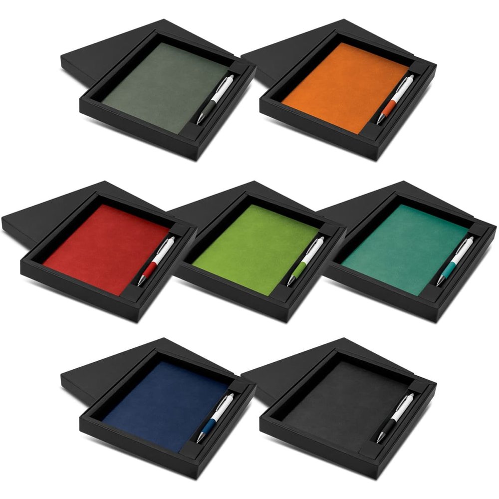 Genoa Notizbuch- und Bravo Stift-Set