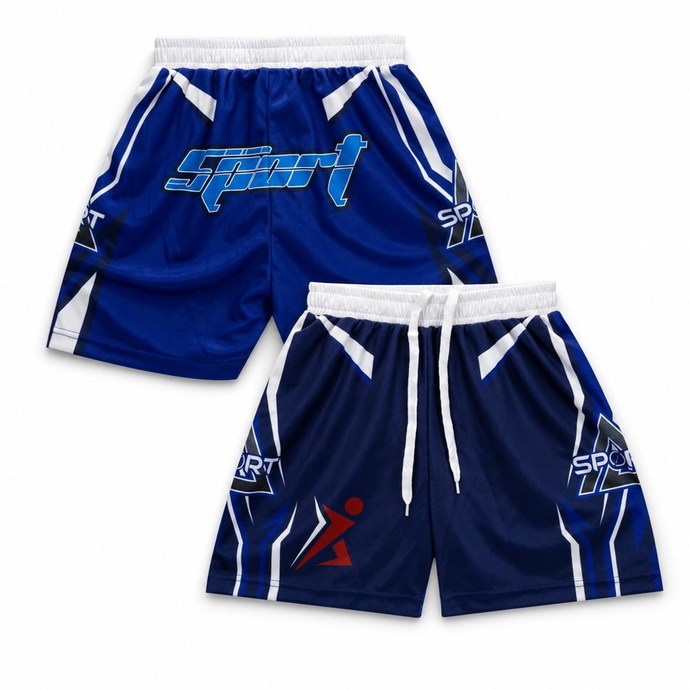 Jugend-Mesh-Sportshorts – Vollsublimation