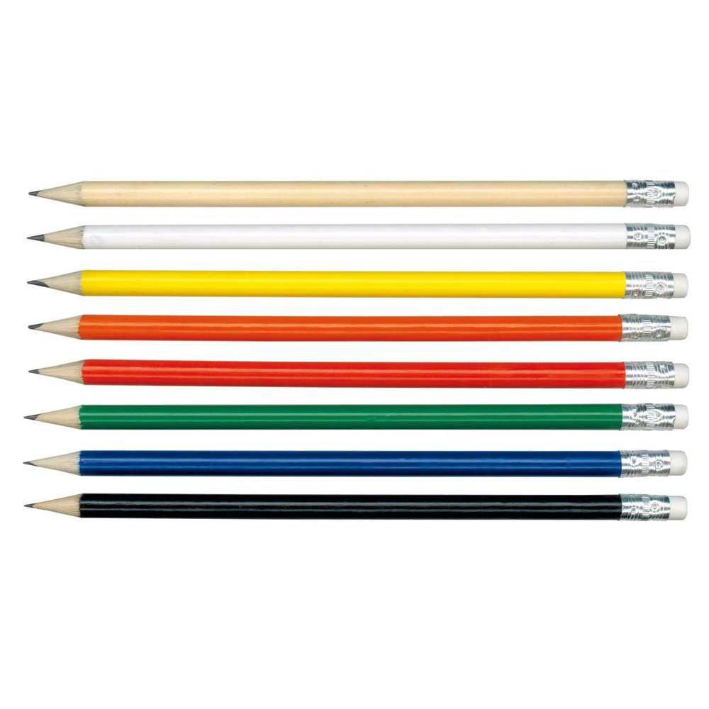 Klassischer runder HB-Bleistift mit Radiergummi