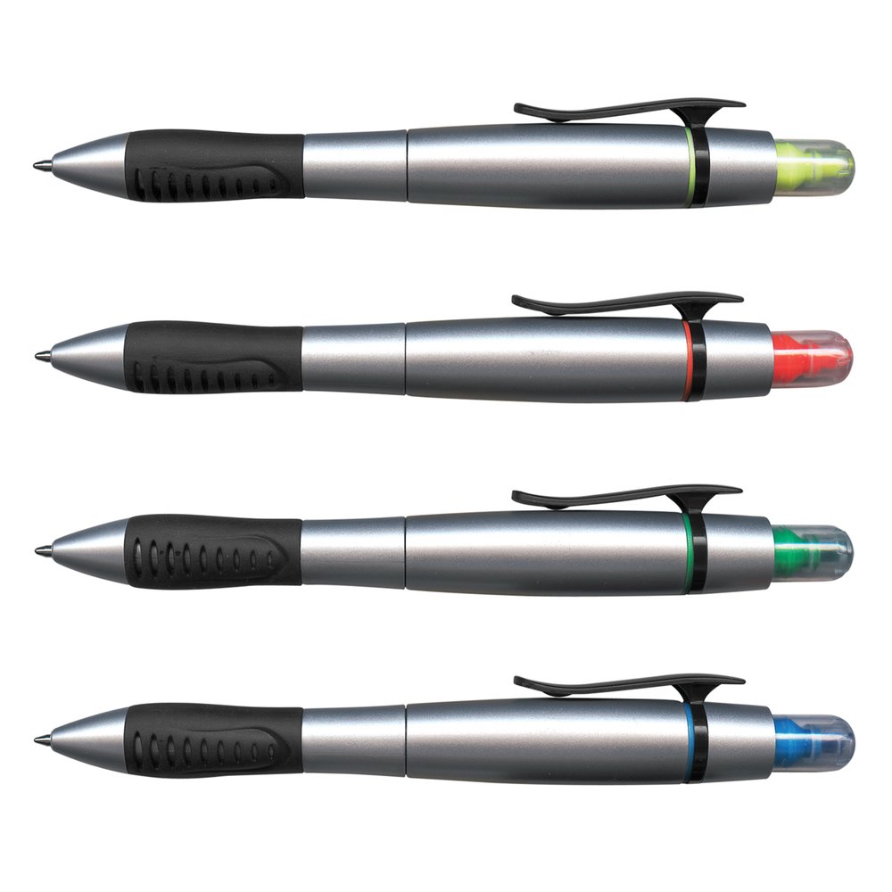 Metallischer Duo-Textmarker-Kugelschreiber