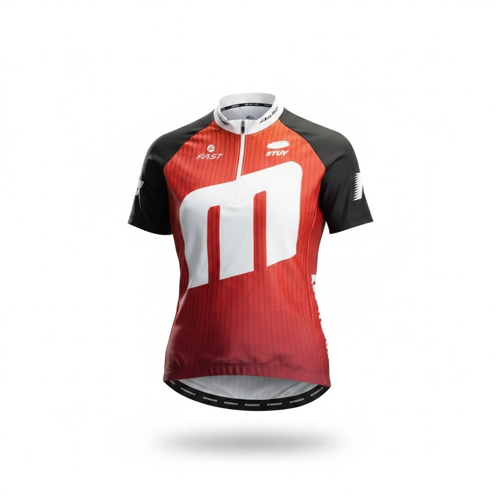 Damen-Radsporttrikot mit reflektierendem Streifen