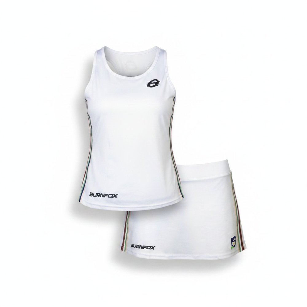 Damens-Tennisskirt mit integrierten Shorts