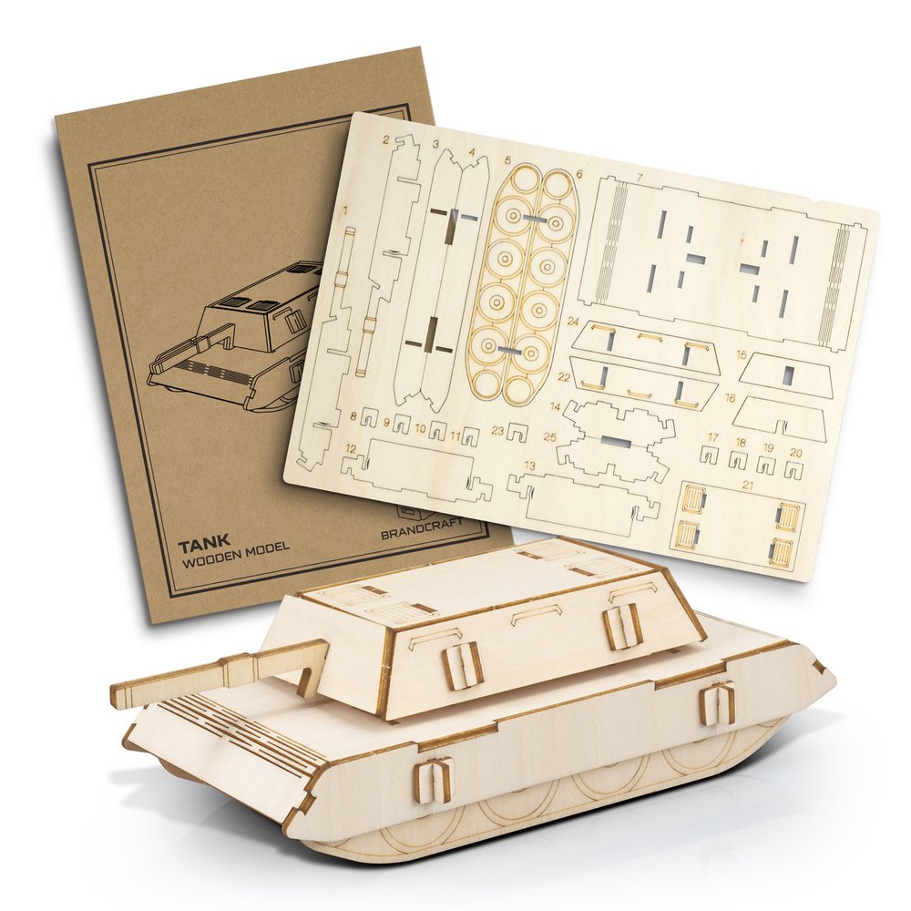Basswood Panzer-Modellbausatz