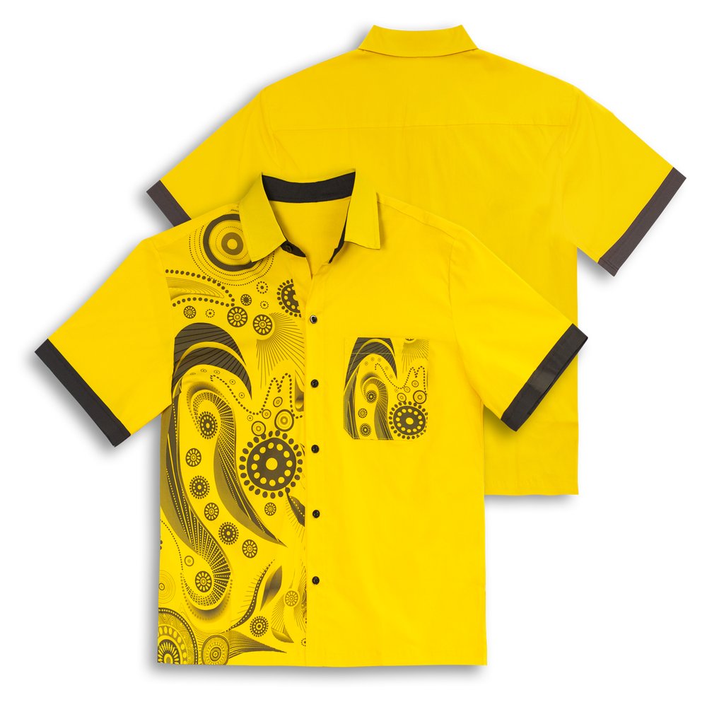 Sublimations-Baumwoll-Lycra-Herrenhemd