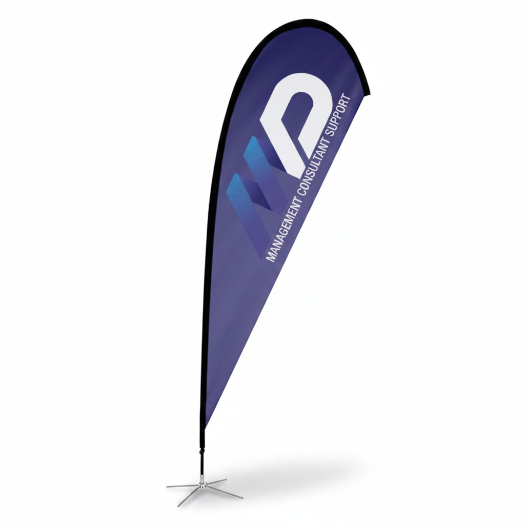 Großes Teardrop-Event-Flaggen-Set