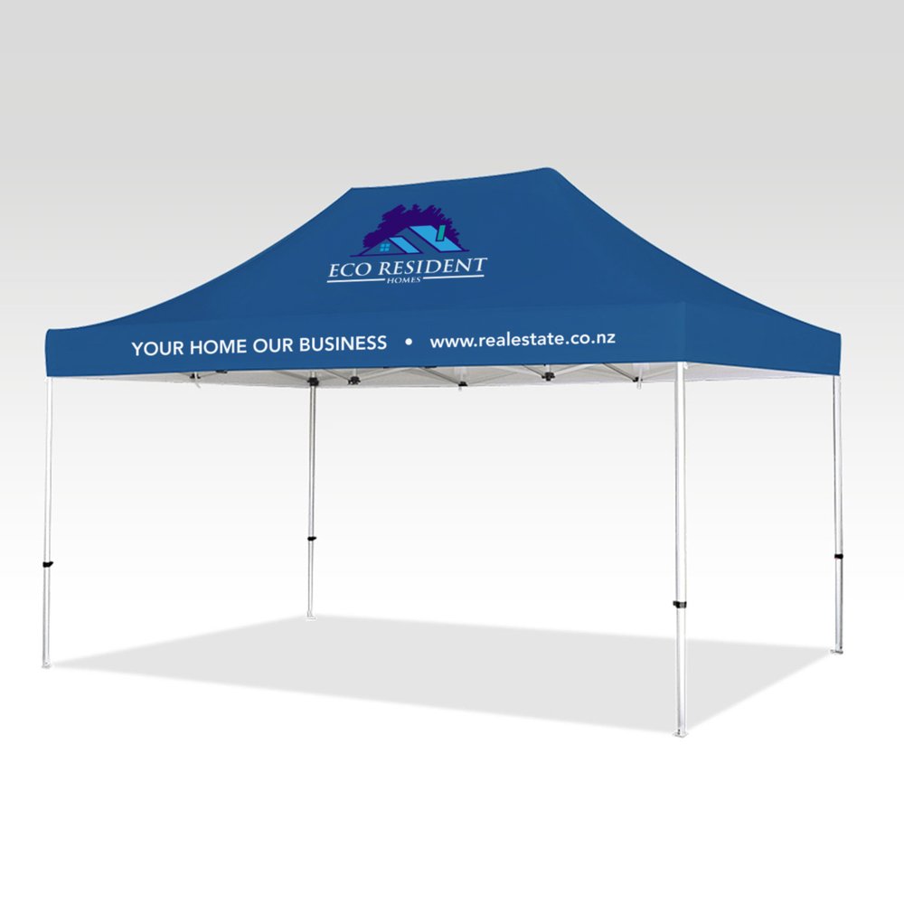 3x4,5m Event-Marquee mit Full-Colour-Branding