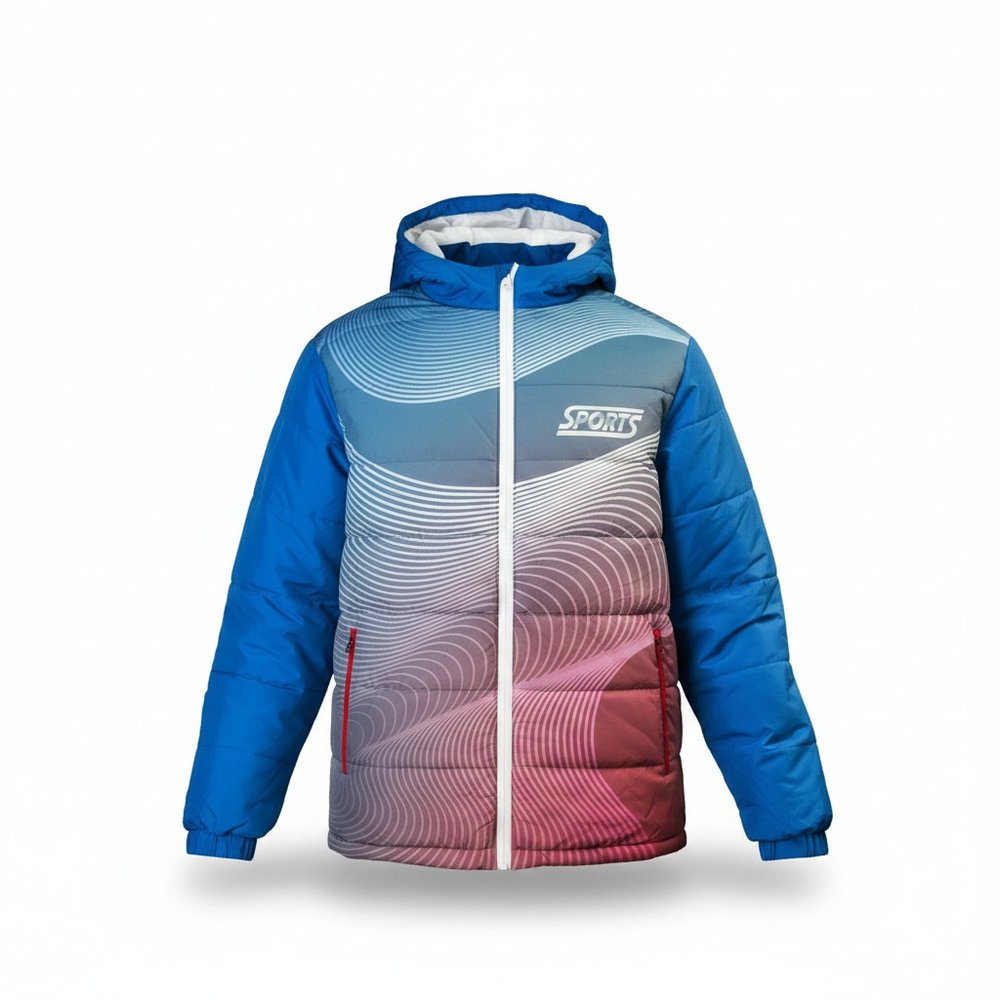 Steppjacke mit Sublimationsdruck