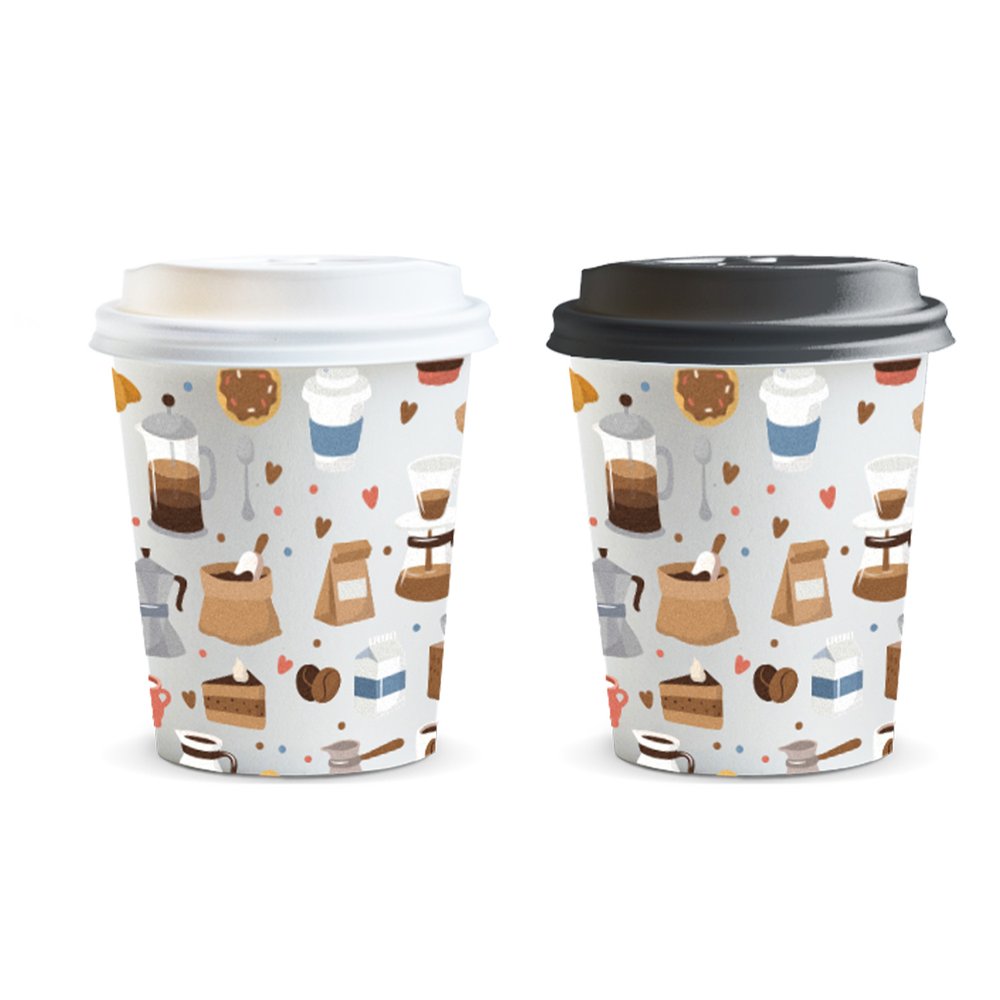 Kudos Einweg-Papierkaffeebecher 230ml