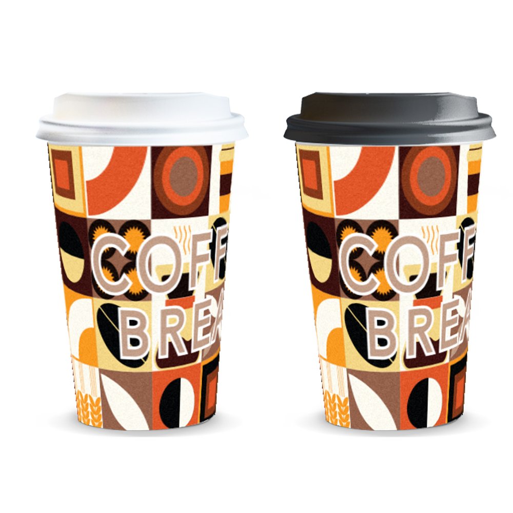 Kudos Papier-Kaffeebecher 350ml mit Druck