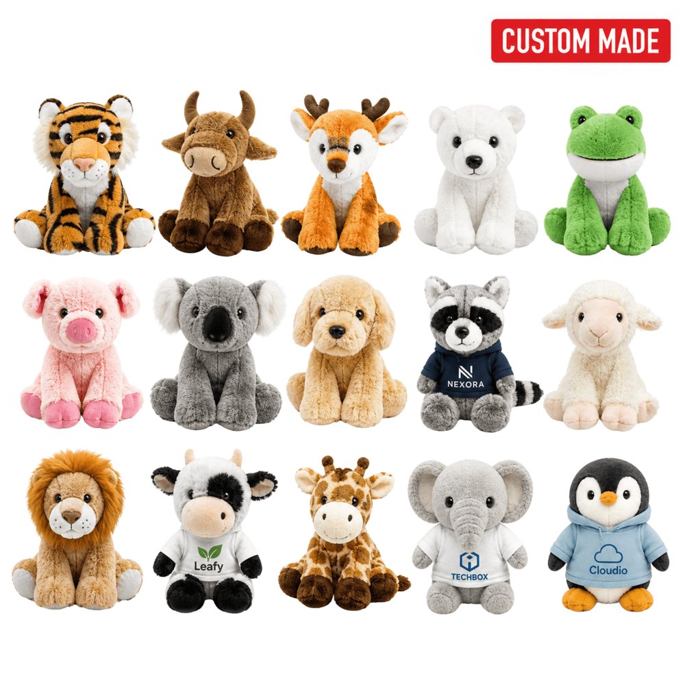 Maßgefertigtes Plüsch-Maskottchen aus Kristallvelours