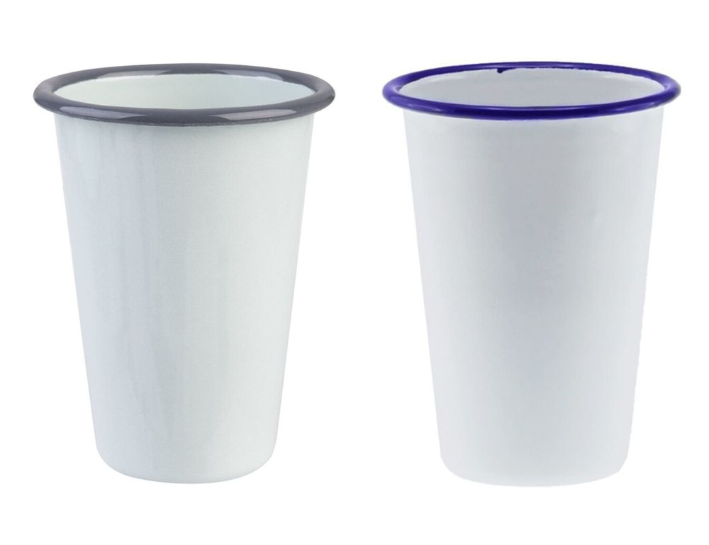 Falcon Emaille-Becher aus Stahl, 425 ml