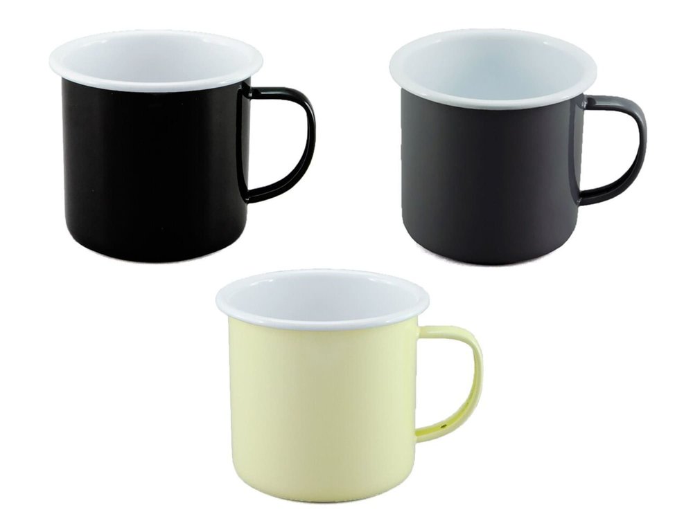 Falcon Emaille Zweifarbige Campingtasse 500ml