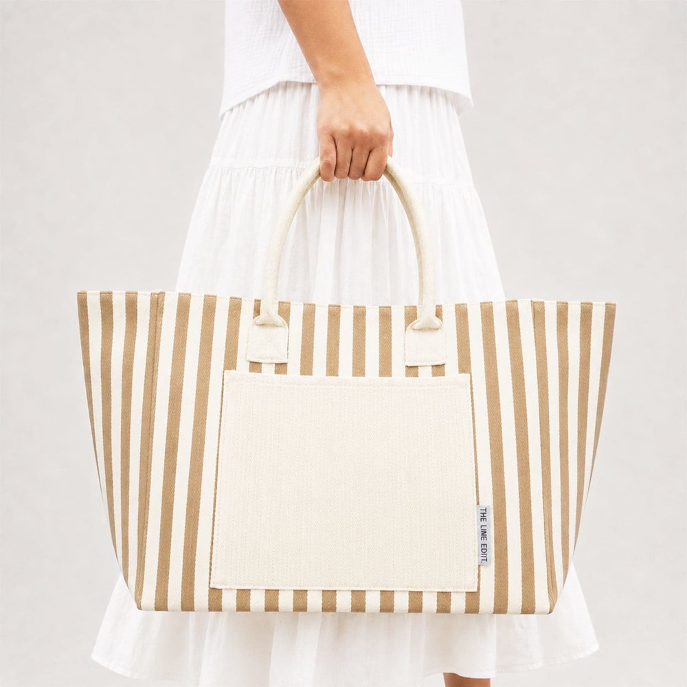 Hampton Strukturierte Streifen-Tote-Tasche