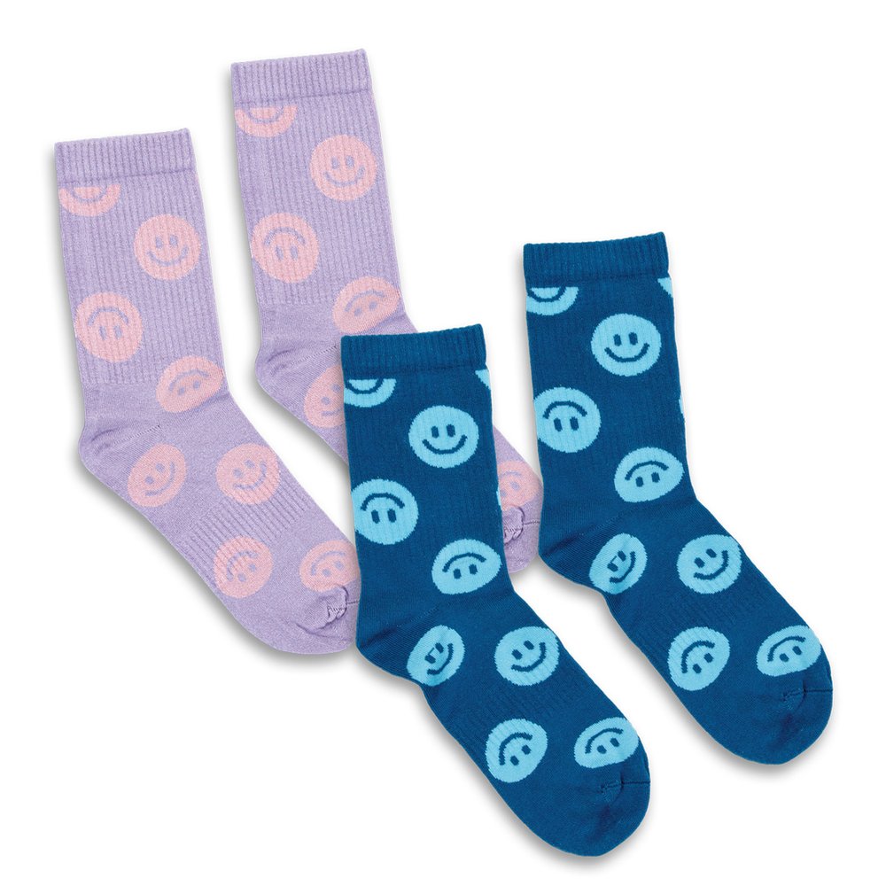 Bambus-Crew-Socken im Zweierset mit Karte