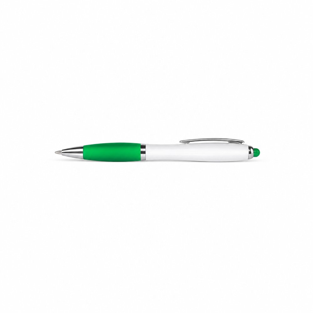 Bedruckter Cacti Stylus-Drehkugelschreiber mit weißem Schaft