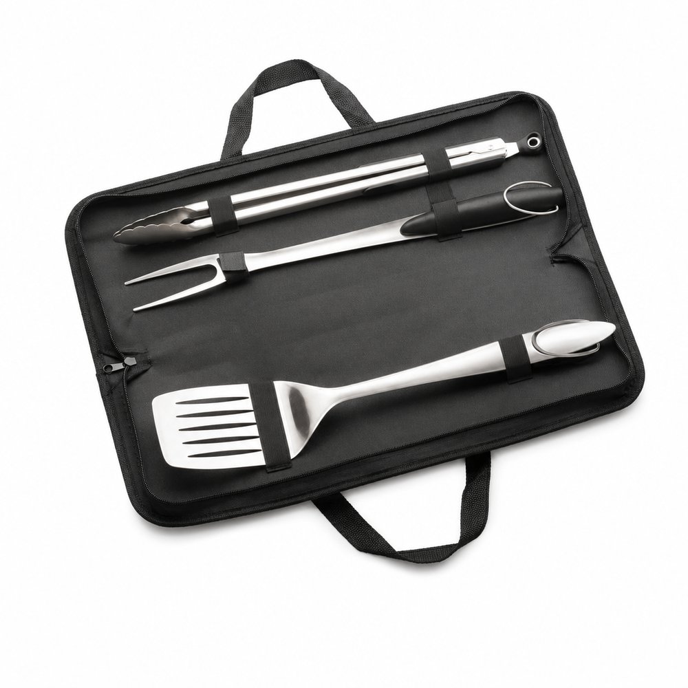 Bradley 3 Stück Edelstahl-Grill-Sets