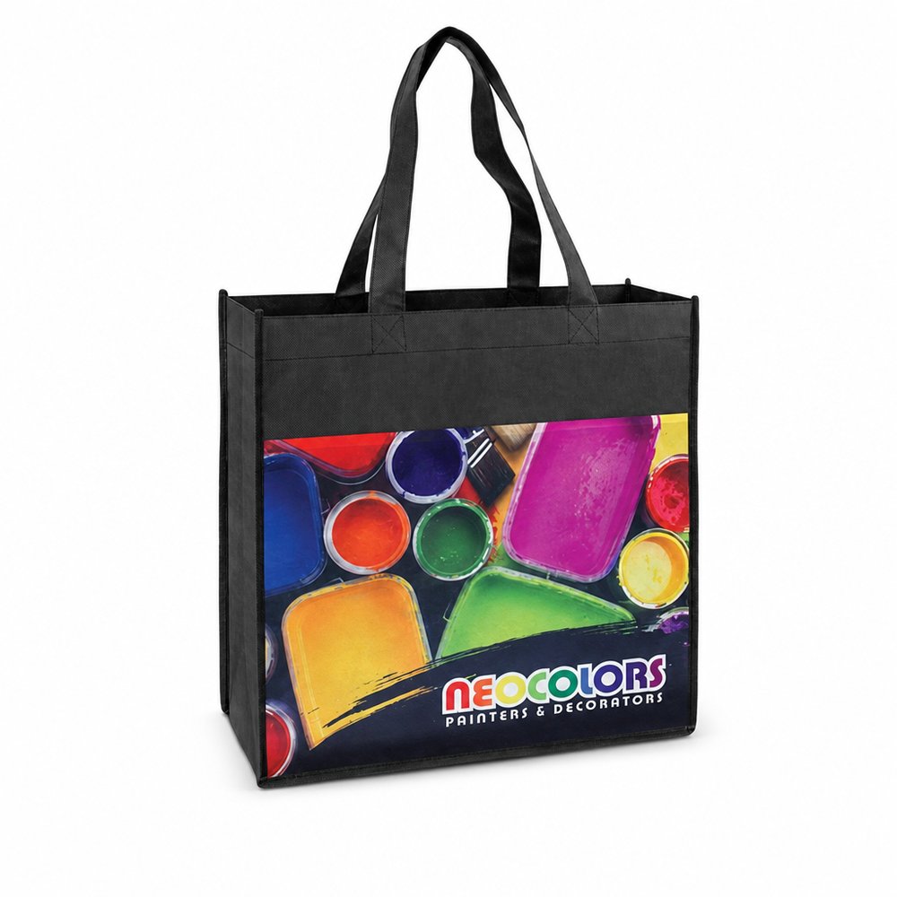 Bedruckte Non-Woven Einkaufstasche mit Fronttasche