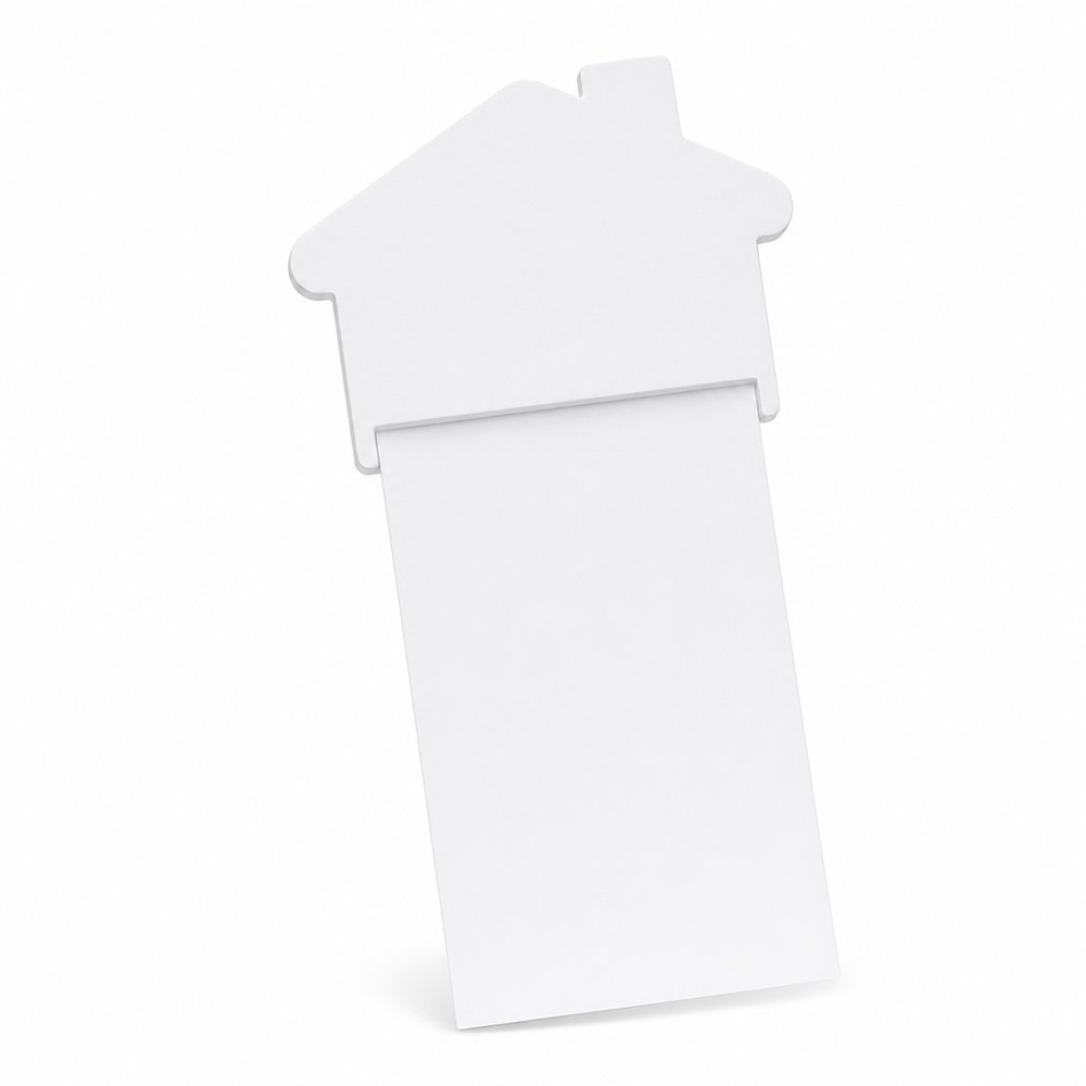 Magnetische Notizblöcke in Hausform (A7)