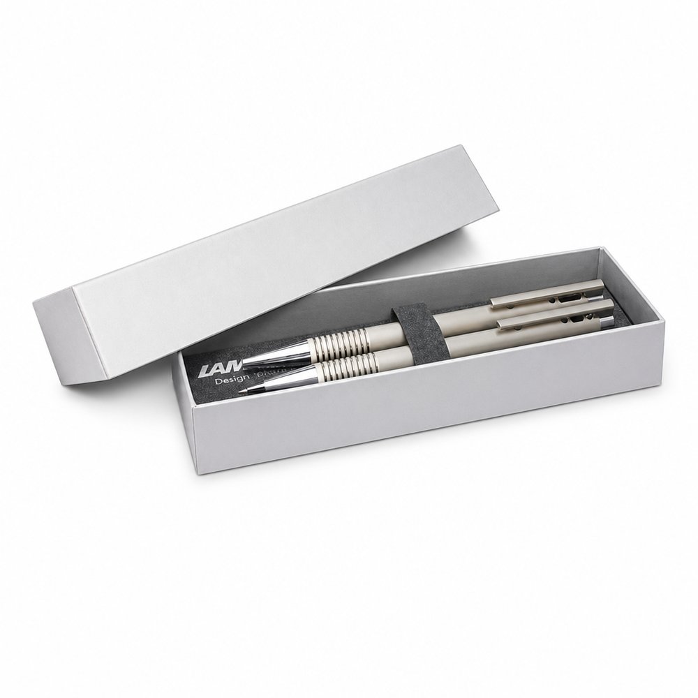 Weißer Hengst Edelstahl Bleistift & Stiftsets