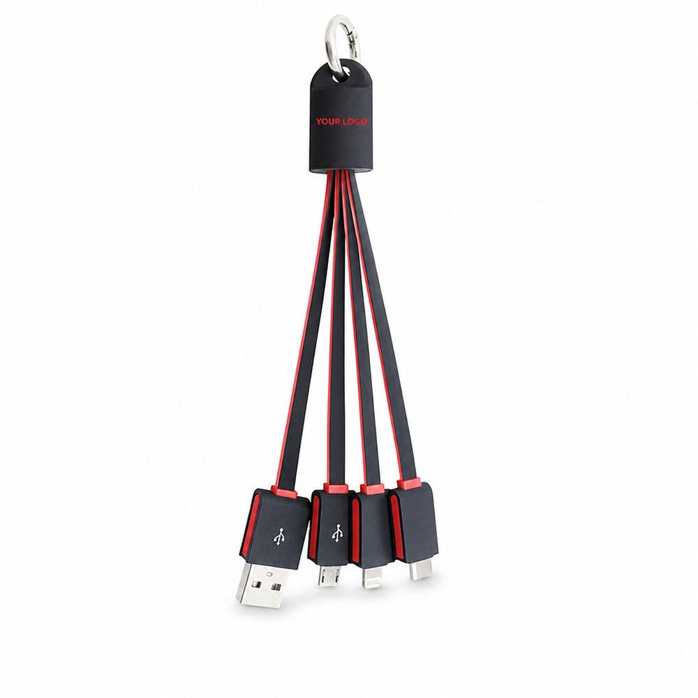Soft-Touch 3-in-1 LED-Ladekabel