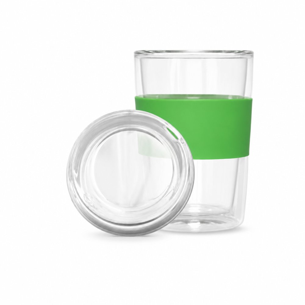 Reine doppelwandige Glasbecher (300ml)