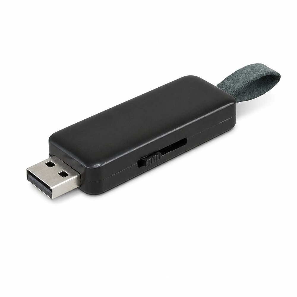 Lumina 4GB Ausfahrbarer LED-USB-Stick Schwarz