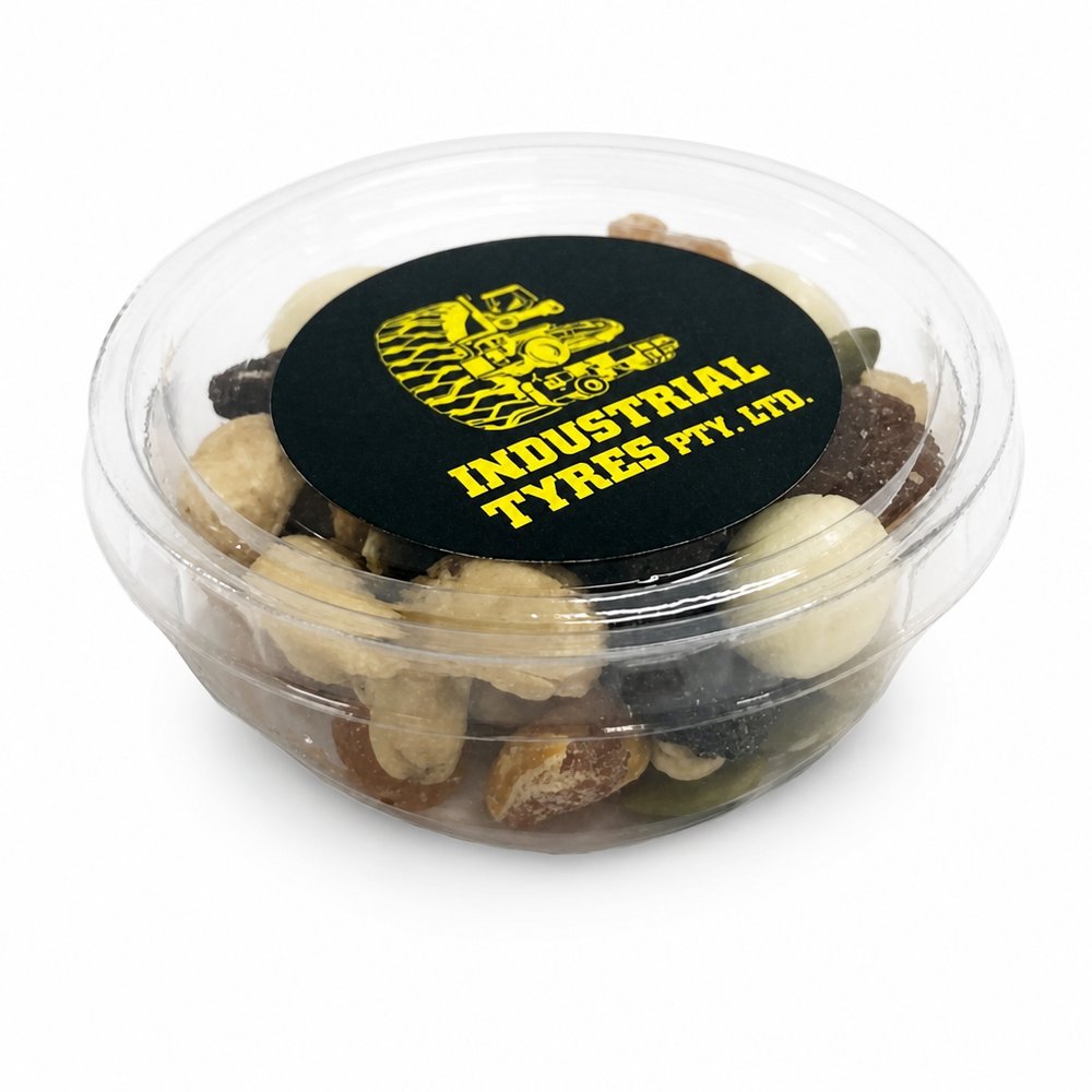 Bedruckter Trail Mix Snack-Becher 35g