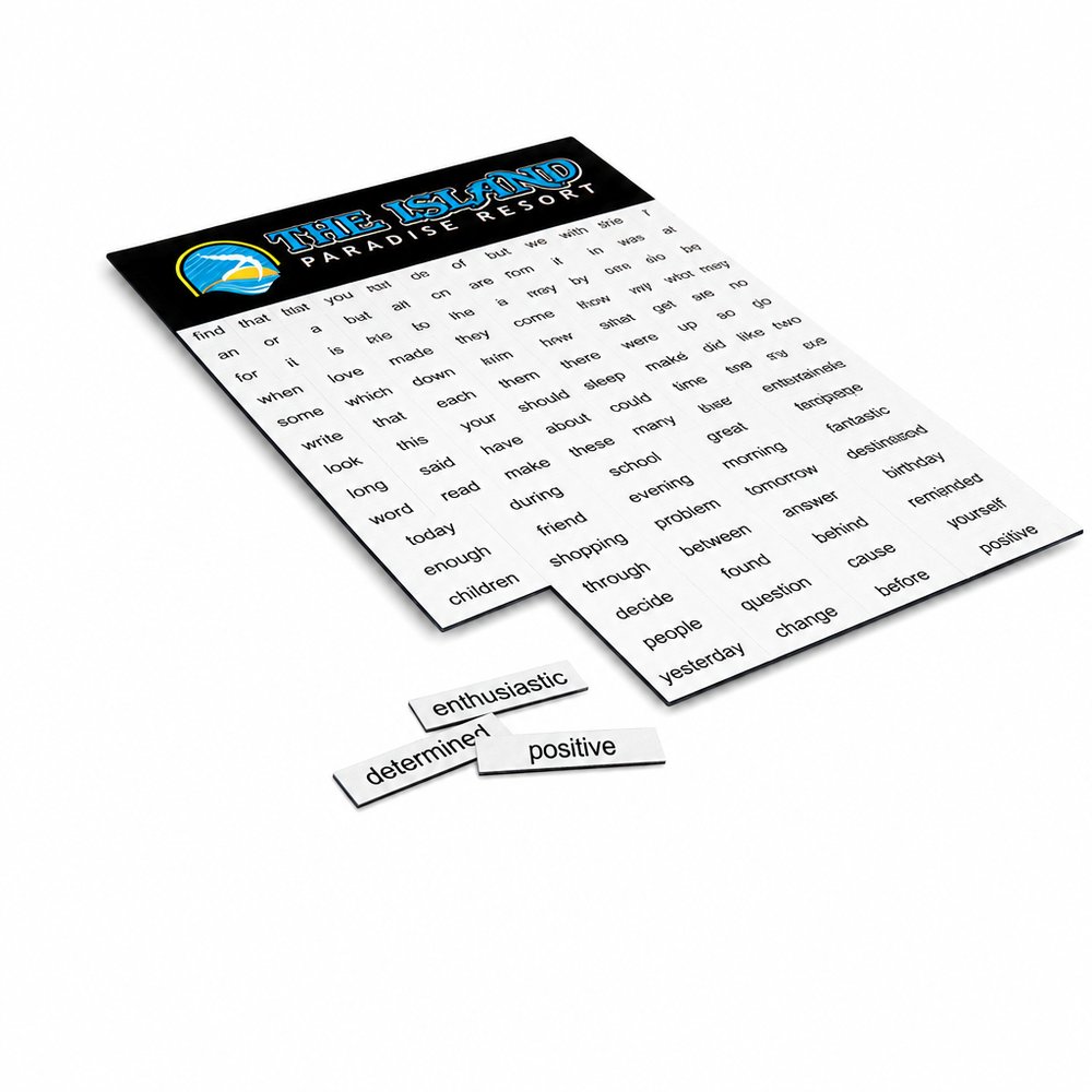 Banner magnetische Wortsätze