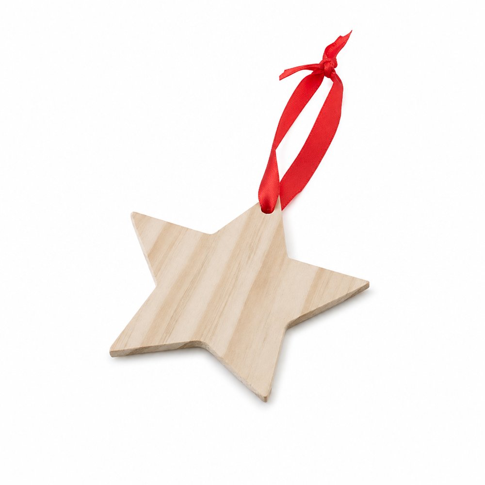 Hölzerne sternförmige Ornamente