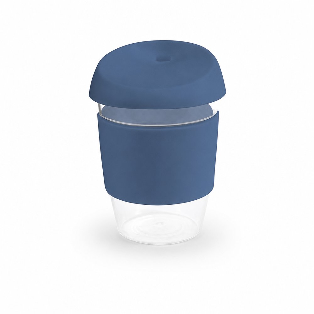 Bedruckter India Mehrweg-Kaffeebecher aus Kunststoff 340ml