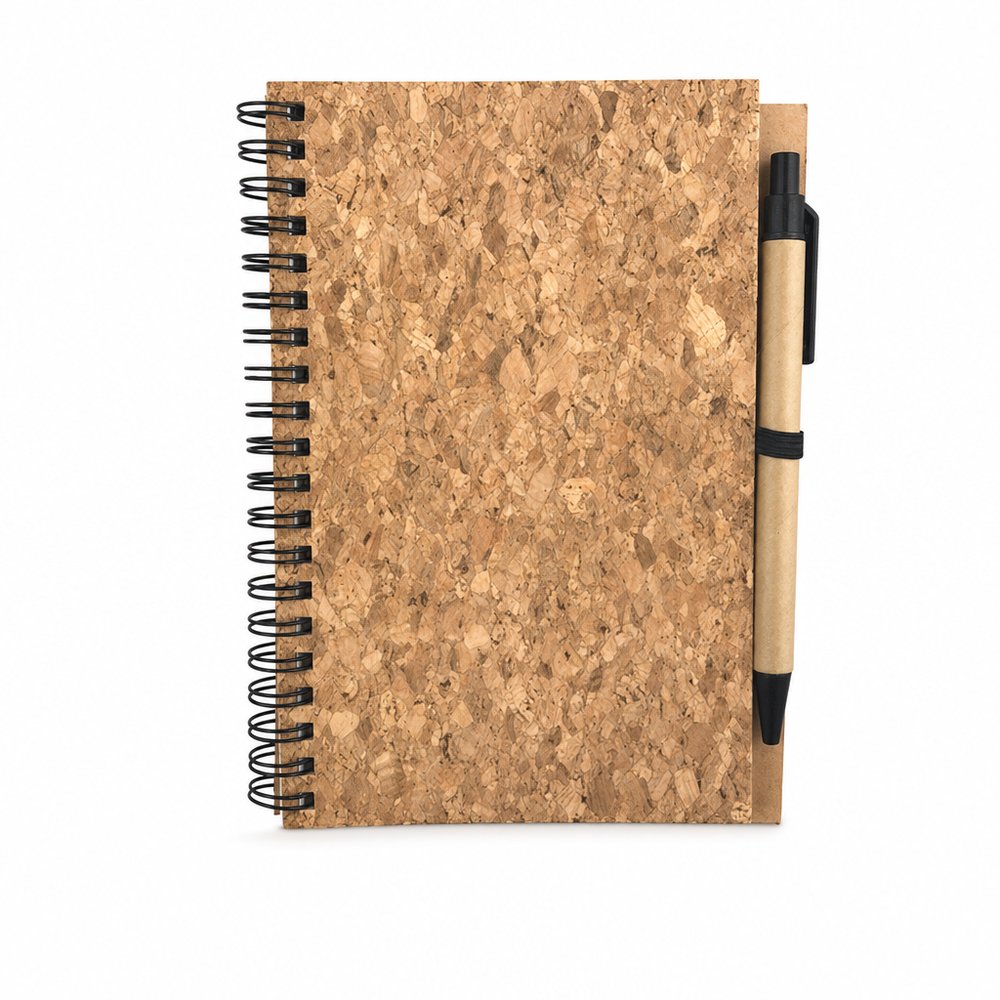 Eco Cork Cover Notebooks mit Stift