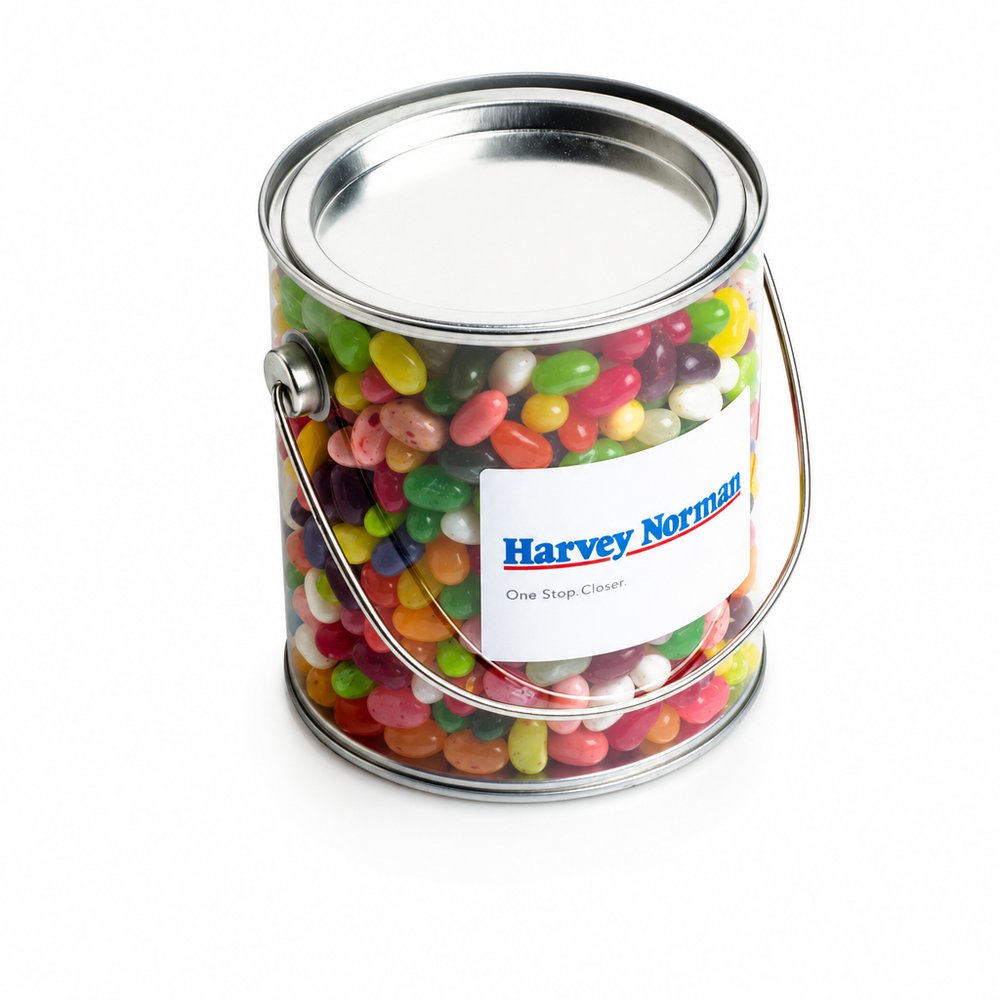 Große Eimer gefüllt mit JELLY BELLY Jelly Beans (850g)