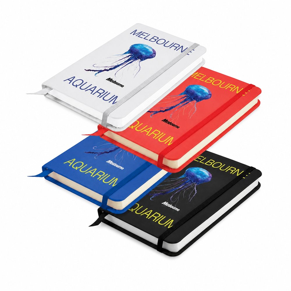 Klassisches Business-Notizbuch mit PU-Einband und Gummibandverschluss