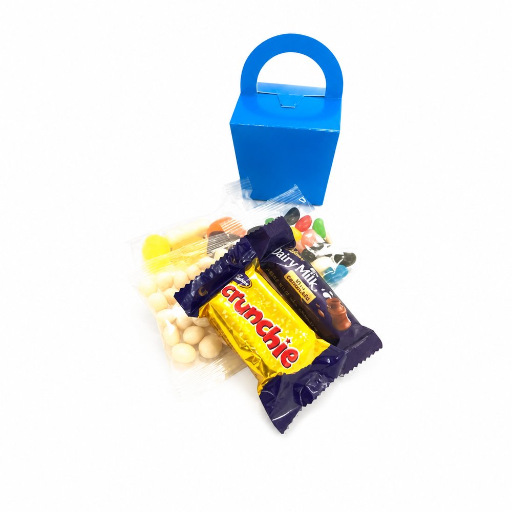 Bedruckte Mini Noodle Box mit Süßigkeiten