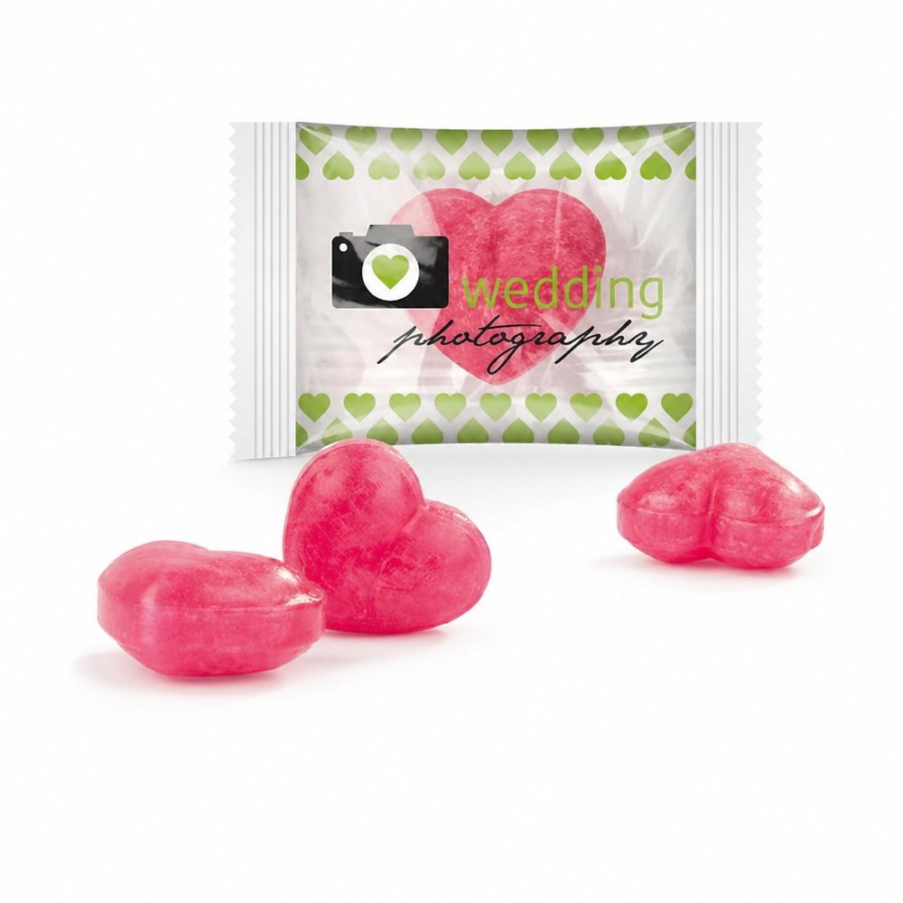 Herzförmige Lollies