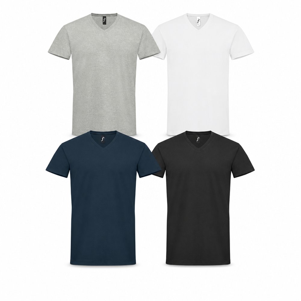 Herren T-Shirts mit V-Ausschnitt (190 g / m²)