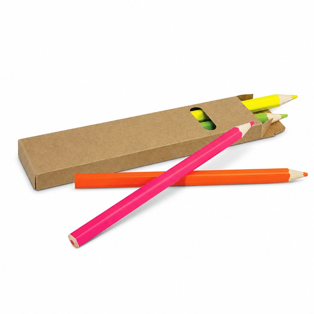 Jumbo Neon Highlighter Bleistiftsets (4Stk)